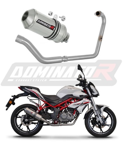 Benelli BN 125 2018 - 2023 Full system Kolektor wydech tłumik OV G2 Motorcycle Muffler Auspuff Sportauspuff Silencer Echappement Silencieux Scarico Scarichi Escape Wydech Tłumik  Dominator Exhaust System x