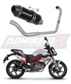 Benelli BN 125 2018 - 2023 Full system Kolektor wydech tłumik HP3 Black Motorcycle Muffler Auspuff Sportauspuff Silencer Echappement Silencieux Scarico Scarichi Escape Wydech Tłumik  Dominator Exhaust System x
