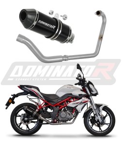 Benelli BN 125 2018 - 2023 Ligne complète d'échappement Collecteur Silencieux HP3 NOIR + dB killer