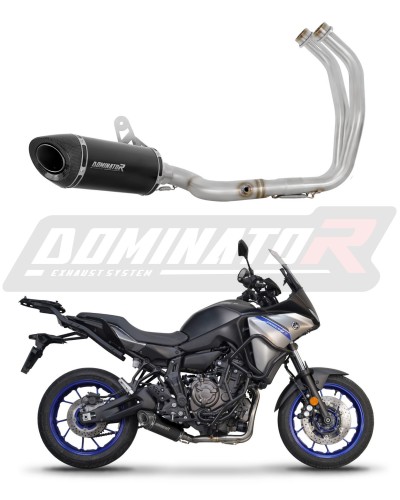 système d’échappement complet avec silencieux DOMINATOR Full System HP8 noir compatible avec la moto Yamaha Tracer 7 / GT 2020  2024 3