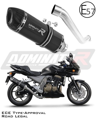 wydech tłumik DOMINATOR Homologowany HP1 CZARNY pasujący do motocykla Kawasaki Z750 2004 - 2006 6