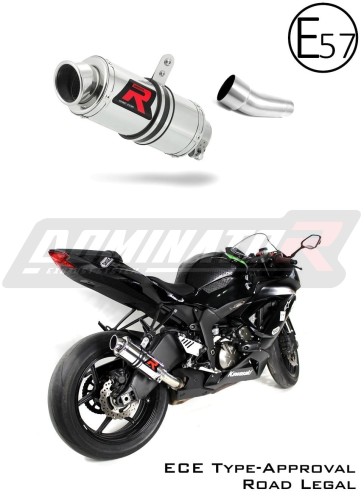 Kawasaki ZX6R 636 2009 - 2016 Motorcycle EU Approved Street Legal Muffler Auspuff Sportauspuff Silencer Echappement Silencieux Scarico Scarichi Escape Wydech Tłumik GP1 Dominator Exhaust System x
