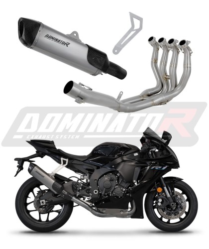 kompletny układ wydechowy z tłumikiem DOMINATOR Tytanowy Full System HP6 pasujący do motocykla YZF R1 1000 RN32 2015 - 2016 6