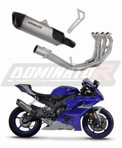 Yamaha YZF R6 2017 - 2023 Titane Ligne complète d'échappement Silencieux HP6 + dB killer