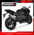 système d’échappement complet avec silencieux DOMINATOR titane Full System HP6 compatible avec la moto YZF R1 1000 RN49 2017  2019 3