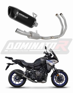 Yamaha Tracer 7 / GT 2020 - 2024 Ligne complète d'échappement Collecteur Silencieux HP6 NOIR + dB killer