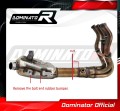 decat mid muffler DOMINATOR Mid Pipe fits to Kawasaki Z 900 A2 2017  2019 6