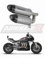 échappement silencieux DOMINATOR titane HP8 compatible avec la moto TRIUMPH ROCKET 3 GT 2019  2024