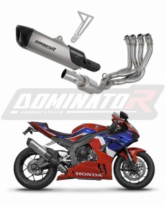 Honda CBR 1000RR-R Fireblade / SP 2020 - 2024 EX Full Exhaust System Collector Silencer Titanium HP6 + dB killer