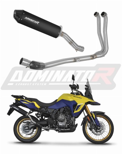 kompletny układ wydechowy z tłumikiem DOMINATOR Full System MX2 CZARNY pasujący do motocykla Suzuki V-Strom 800 SE / DE 2023 - 2024 5