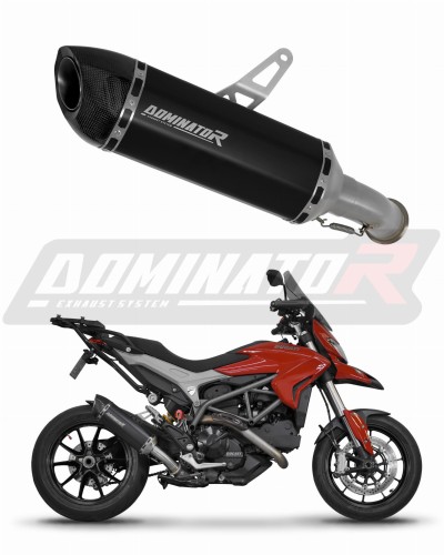 exhaust muffler DOMINATOR HP5 BLACK fits to Ducati HYPERSTRADA 821 2013  2015