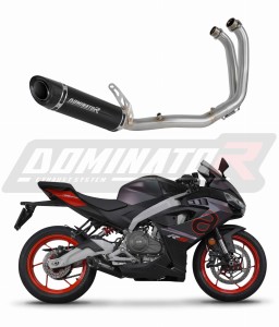 Aprilia RS 457 2024 - 2026 Full Exhaust System Collector Silencer HP8 BLACK + dB killer