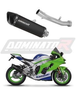 Kawasaki ZX10R / RR 2021 - 2025 Pot d'échappement Silencieux HP6 NOIR + dB killer