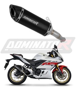 Yamaha YZF-R3 2019 - 2024 Pot d'échappement Silencieux HP8 NOIR + dB killer medium