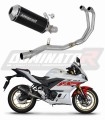 kompletny układ wydechowy z tłumikiem DOMINATOR Full System OV G2 CZARNY pasujący do motocykla Yamaha YZF-R3 2019 - 2024 2