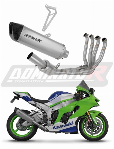 kompletny układ wydechowy z tłumikiem DOMINATOR Full System Tytanowy HP6 pasujący do motocykla Kawasaki ZX10R / RR 2021 - 2025
