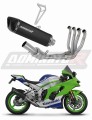 ZX-10R EXHAUST Collector Manifold Full System Muffler Auspuff Sportauspuff Silencer Echappement Silencieux Scarico Scarichi Escape Wydech Tłumik HP6  BLACK Dominator Exhaust System X
