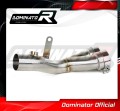 YZF R6 Exhaust Cat Eliminator Catalyst Catalytic Converter Linkpipe Decat Downpipe 2006 - 2016 DOMINATOR 1