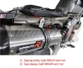 Shiver 900 Exhaust Aprilia Muffler Auspuff Sportauspuff Silencer Echappement Silencieux Scarico Scarichi Escape Wydech Tłumik Carbon Tip HP1 BLACK 2017 - 2019 Dominator  1