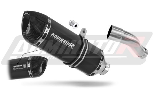 exhaust muffler DOMINATOR homologated road legal HP1 BLACK fits to Honda CB 600F HORNET PC41 2007  2013