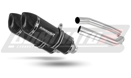 échappement silencieux DOMINATOR HP1 noir compatible avec la moto Honda VTR 1000 SP2 2002  2006