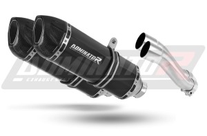 Kawasaki GPZ 500 1987 - 2003 Pot d'échappement Silencieux HP1 NOIR + dB killer