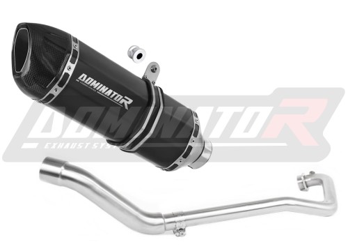 kompletny układ wydechowy z tłumikiem DOMINATOR Full System HP1 CZARNY pasujący do motocykla Suzuki GSX S 125 2017 - 2019