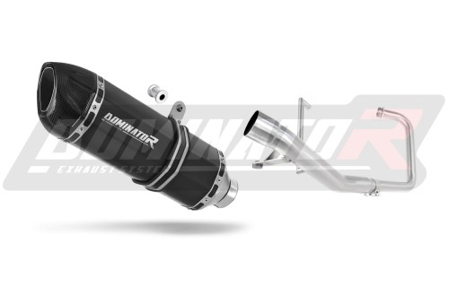 système d’échappement complet avec silencieux DOMINATOR Full System HP1 noir compatible avec la moto Yamaha YBR 125 2000  2008