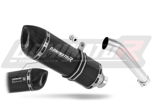 exhaust muffler DOMINATOR homologated road legal HP1 BLACK fits to Yamaha YZF 600 R Thundercat 1996  2006