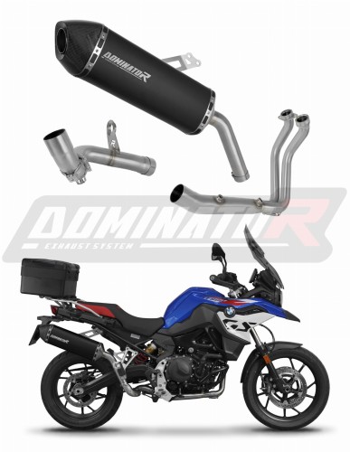 BMW F800GS 2024  EXHAUST Collector Manifold Full System Muffler Auspuff Sportauspuff Silencer Echappement Silencieux Scarico Scarichi Escape Wydech Tłumik HP7 BLACK Dominator Exhaust System x