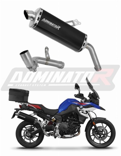 BMW F850GS 2021 - 2023 EXHAUST Muffler Auspuff Sportauspuff Silencer Echappement Silencieux Scarico Scarichi Escape Wydech Tłumik P7 BLACK Dominator Exhaust System x