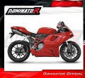 échappement silencieux DOMINATOR titane HP8 compatible avec la moto Ducati 848 2008  2013 4