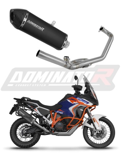 complete exhaust system with muffler DOMINATOR Full System HP7 BLACK fits to KTM 1290 Super Adventure 2021  2024