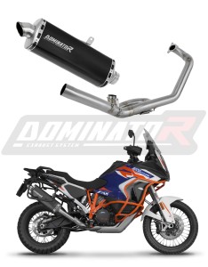 KTM 1290 Super Adventure 2021 - 2024 Ligne complète d'échappement Collecteur Silencieux P7 NOIR + dB killer medium
