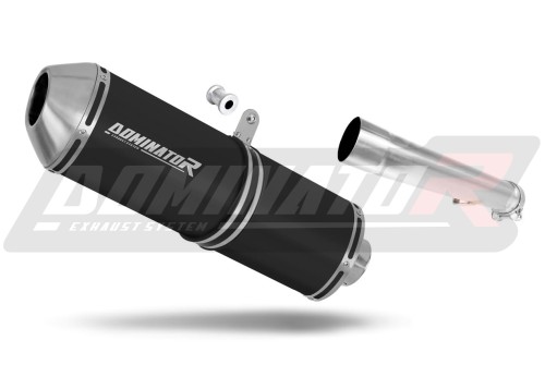 échappement silencieux DOMINATOR OVR noir compatible avec la moto Yamaha FZS FAZER 1000 2001  2005