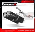 échappement silencieux DOMINATOR OVR noir compatible avec la moto Yamaha TDM 850 1996  2001 2