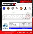 exhaust muffler DOMINATOR OVR BLACK fits to Triumph SPEED TRIPLE 1050 2005  2010 2