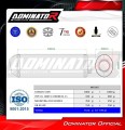 échappement silencieux DOMINATOR OVR noir compatible avec la moto Suzuki DL 1000 V Strom 2002  2011 2