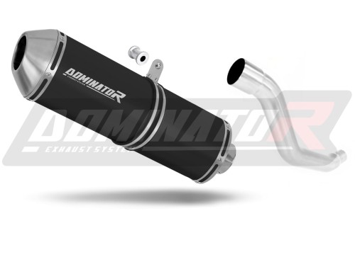 échappement silencieux DOMINATOR OVR noir compatible avec la moto Suzuki XF 650 Freewind 1997  2003