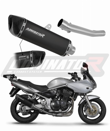 échappement silencieux DOMINATOR homologué HP6 noir compatible avec la moto Suzuki GSF BANDIT 600 2000  2004
