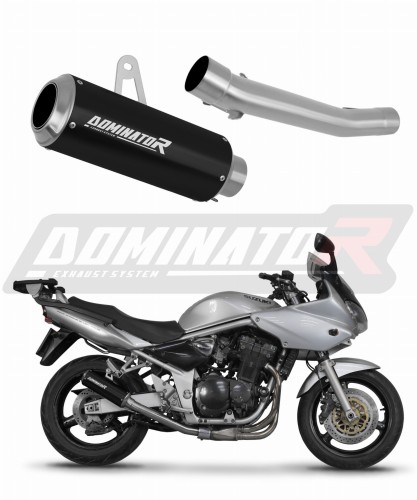 échappement silencieux DOMINATOR GP noir compatible avec la moto Suzuki GSF BANDIT 600 2000  2004 4