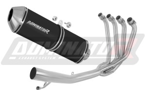 Suzuki GSXF 650 2007 - 2016 Ligne complète d'échappement Collecteur Silencieux OVR NOIR + dB killer