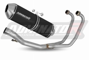 Suzuki GS 500E 1989 - 2009 Ligne complète d'échappement Collecteur Silencieux OVR NOIR + dB killer
