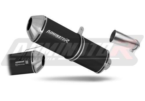 exhaust muffler DOMINATOR homologated road legal OVR BLACK fits to Kawasaki ZX10R 2011  2015