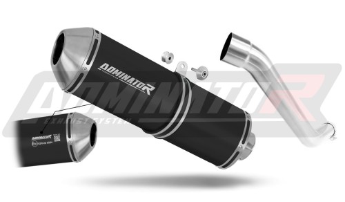 échappement silencieux DOMINATOR homologué OVR noir compatible avec la moto Kawasaki Z750 2004  2006