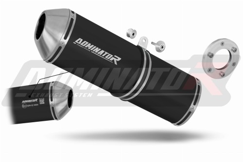 wydech tłumik DOMINATOR Homologowany OVR CZARNY pasujący do motocykla Kawasaki ZR7 / ZR7S 1999 - 2004