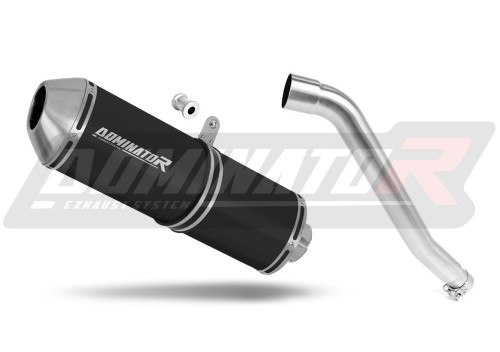 échappement silencieux DOMINATOR OVR noir compatible avec la moto Honda XL 600 V TRANSALP 1987  2000 3