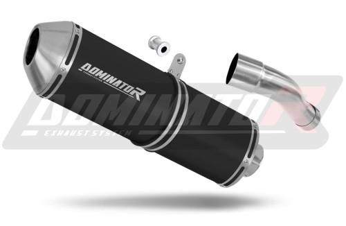 échappement silencieux DOMINATOR OVR noir compatible avec la moto Honda CB 600F HORNET PC41 2007  2013