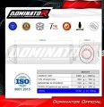 wydech tłumik DOMINATOR OVR CZARNY pasujący do motocykla Aprilia Pegaso 650 Strada 2005 - 2006 2