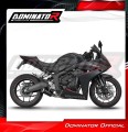 complete exhaust system with muffler DOMINATOR Full System GP BLACK fits to Honda CBR 650 R / EClutch 2024  2025 2